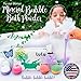 Bath Bombs Gift Set, Mother’s Day Gifts 18 Family Spa Vegan Lush Fizzies with Natural Essential Oils,3 Flower Pental Bags,Moisturize Dry Skin,Add to Bubble Bath,Basket,Bath Beads,Bath Pearls & Flakes
