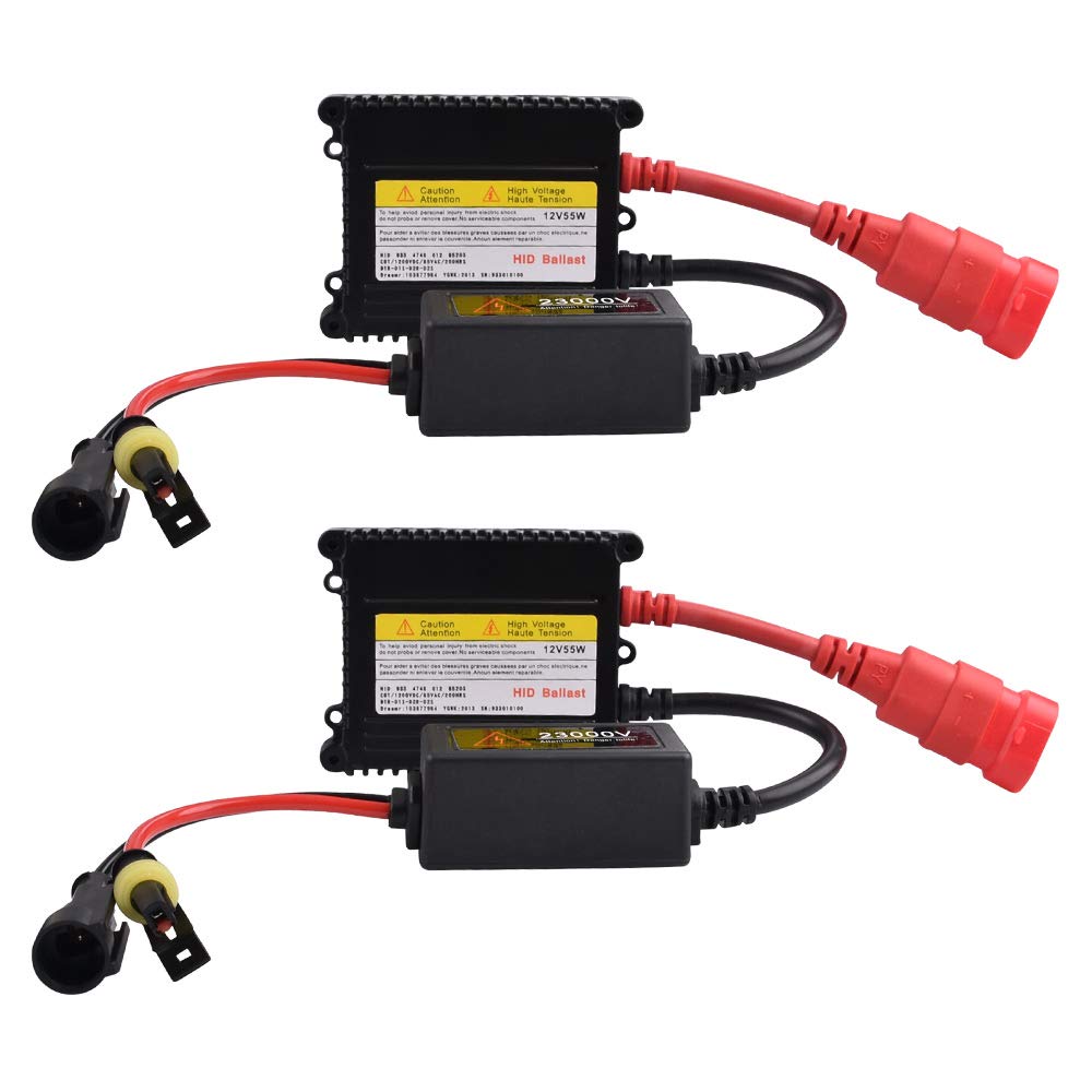 Photo 1 of WRDLOSY 2PCS DC 12V 55W Super Slim HID Ballast Kit – Fast Start Universal Xenon Headlight Ballast for H1/H3/H4/H7/H8/H9/H11/H13/9003/9005/9006/9007
