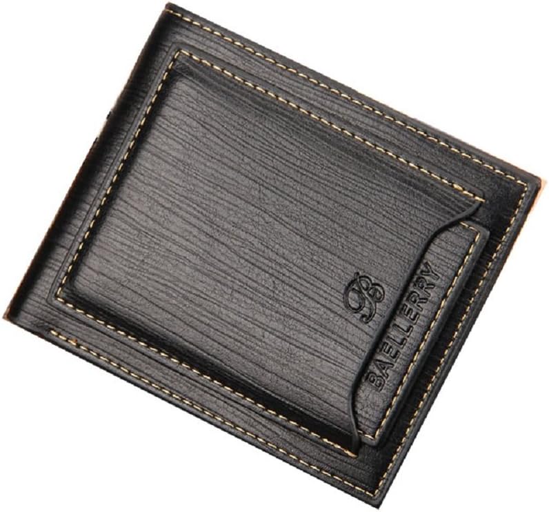 Men Western Style Wallet + inserted horizontal Mini Card Slot Organizer
