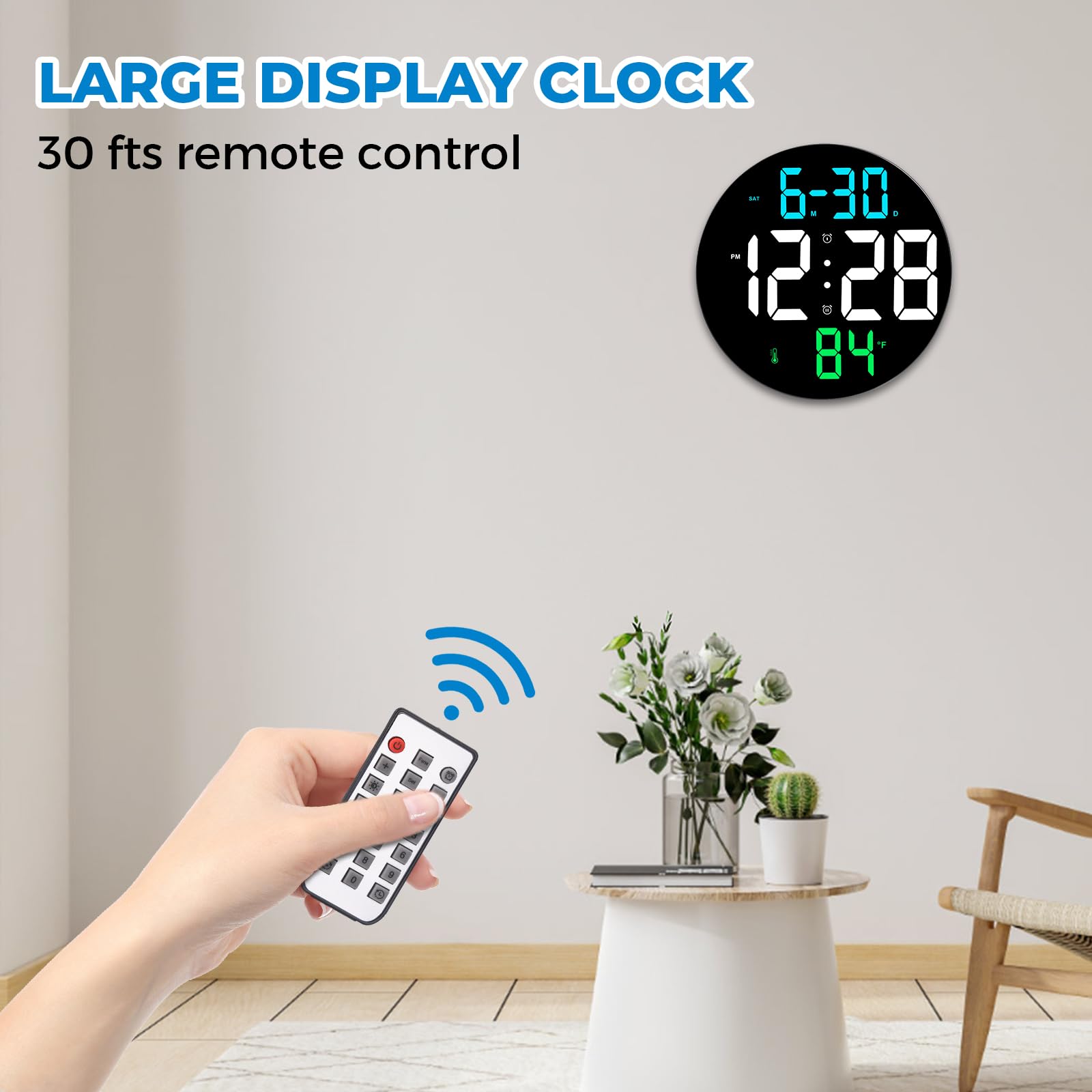 Mua Amgico Digital Clock Large Display, Loud Alarm Clock with Snooze ...