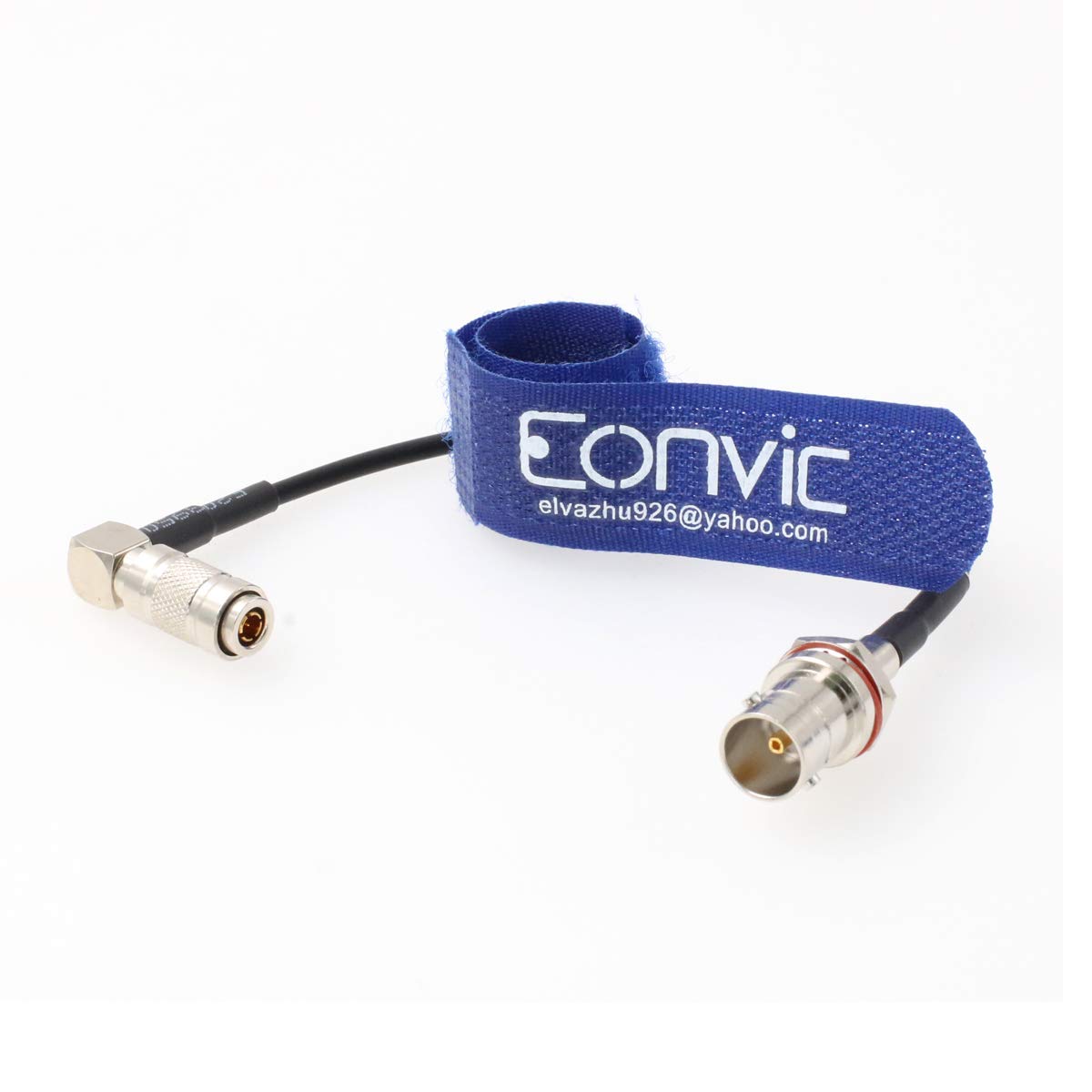 Eonvic HD SDI BNC Female to DIN 1.0/2.3 Right Angle Coaxial Video Cable 75ohm RG174 RF Cable for Blackmagic HyperDeck Shuttle