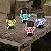 Solar Garden Lights Outdoor - SurLight Solar Lights Outdoor Color Changing Solar Pathway Lights Stake Lights for Walkway Patio Yard Lawn Garden Landscape Decorations, 4 Pack