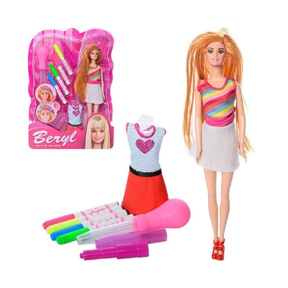 Buy TEMSON Fashion Doll Hair Color Design Salon Set With
