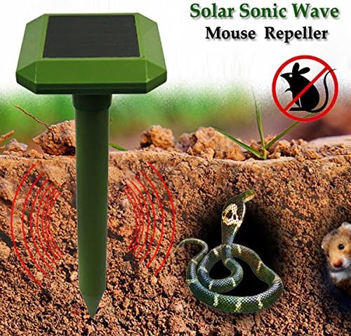 GreatHouse Solar Power Sonic Wave Mouse Snake Repeller Outdoor Garden Animal Expeller