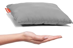 URBAN INFANT Pipsqueak Small Pillow - Mini 11 x 7 inches - Tiny Pillow for Travel, Dogs, Toddlers, Kids, Lumbar, Knees and Neck - Gray