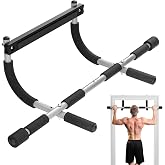 Esakoya Portable Pull Up Bar for Doorway for Strength Training | Body Fitness Workout Bar With Thickened Steel, Indoor Chin-Up Bar&amp;Upper Body Workout Bar Fitness Trainer for Home and Gym