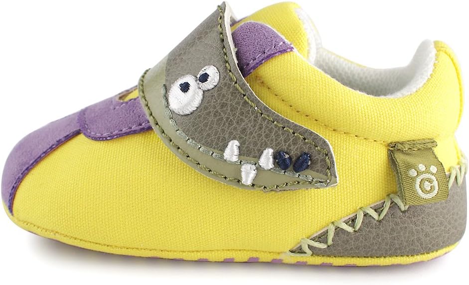 Cartoonimals Baby Shoes Leather Prewalker Newborn Softsole Crib Anti-Skid Shoes Croco
