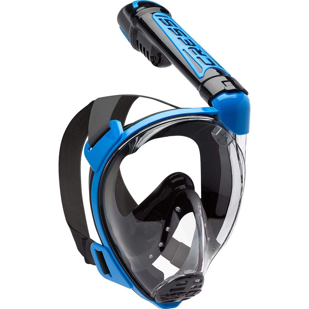 Cressi Duke Full Face Snorkel Dry Mask - Available in Standard Version or with Action Cam Holder, Adult Unisex