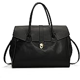 Women's Large Capacity ToteBag-Top Handle Handbag Vegetable TannedLeather, Lightweight Commuter Leather Work Tote With Strap