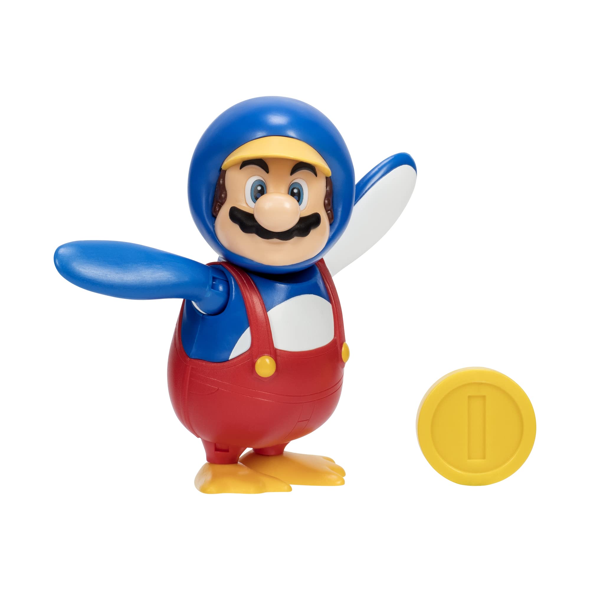 Super Mario Figure - Penguin Mario with Coin