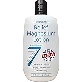 Seven Minerals Magnesium Lotion for Sleep, Soothing Relief & Relaxation - Highly Concentrated Magnesium for Better Sleep, Feet & Joint Care. Non-Greasy Lotion with Skin Friendly Ingredients - 8 fl oz