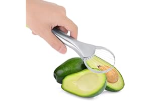 Avocado Cutter Stainless Steel, Avocado Slicer Tool Avocado Peeler Avocado Pit Remover Cutter Avocado Core Separator Stainles
