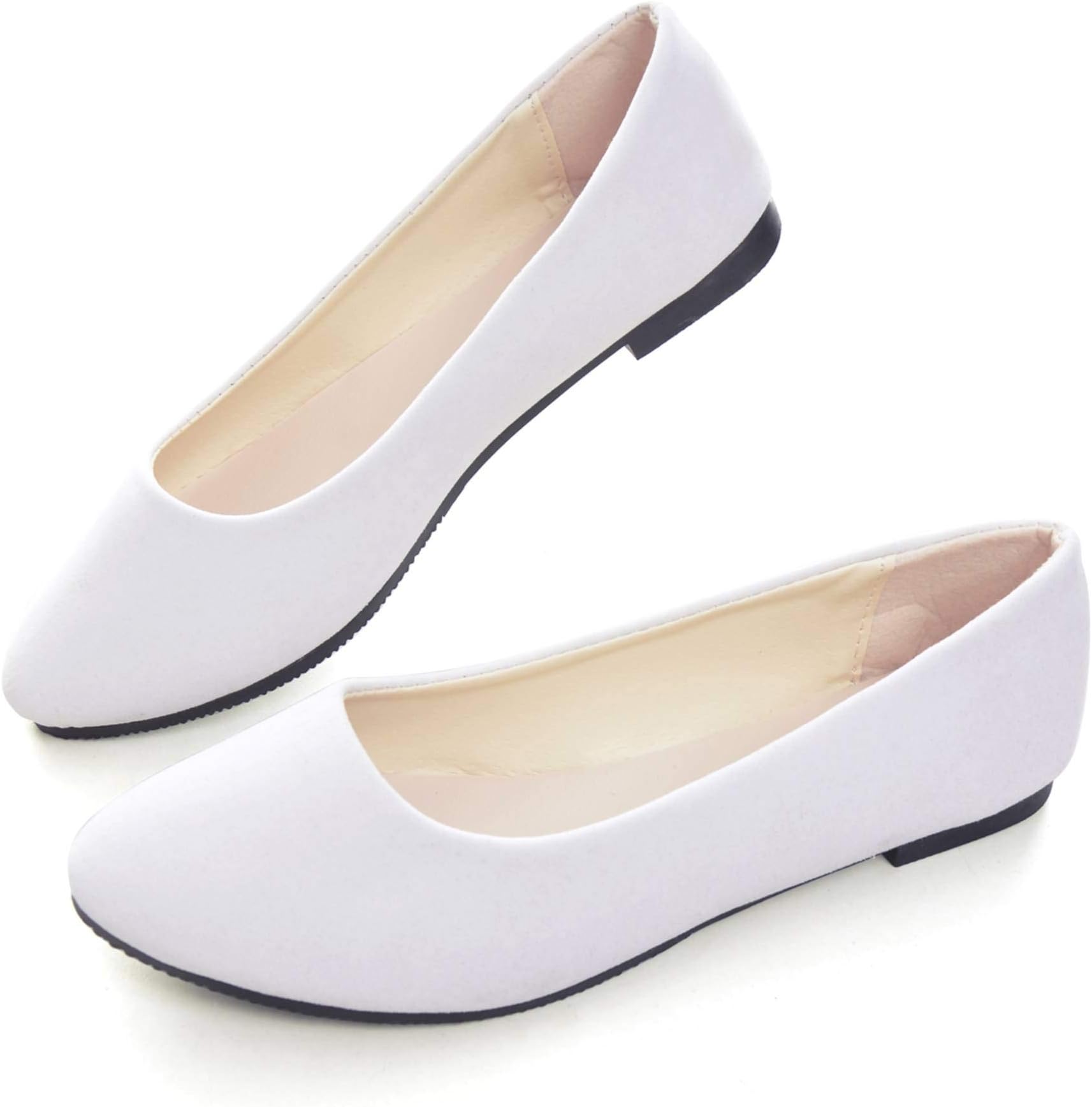 Women Flat Shoes Comfortable Slip on Pointed Toe Ballet Flats