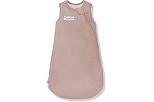 Domiamia Baby Sleep Sack 1.0 Tog Rayon Made from Bamboo & Soft Cotton，2-Way Zipper Closure，Toddler Wearable Blanket for 0-3-6 Months