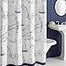DS BATH Aviation Blue Nautical Shower Curtain,Fabric Shower Curtain,Navy Shower Curtains for Bathroom,Printed Bathroom Curtains,Waterproof Decorative Bath Curtains,72 inches W x 72 inches H