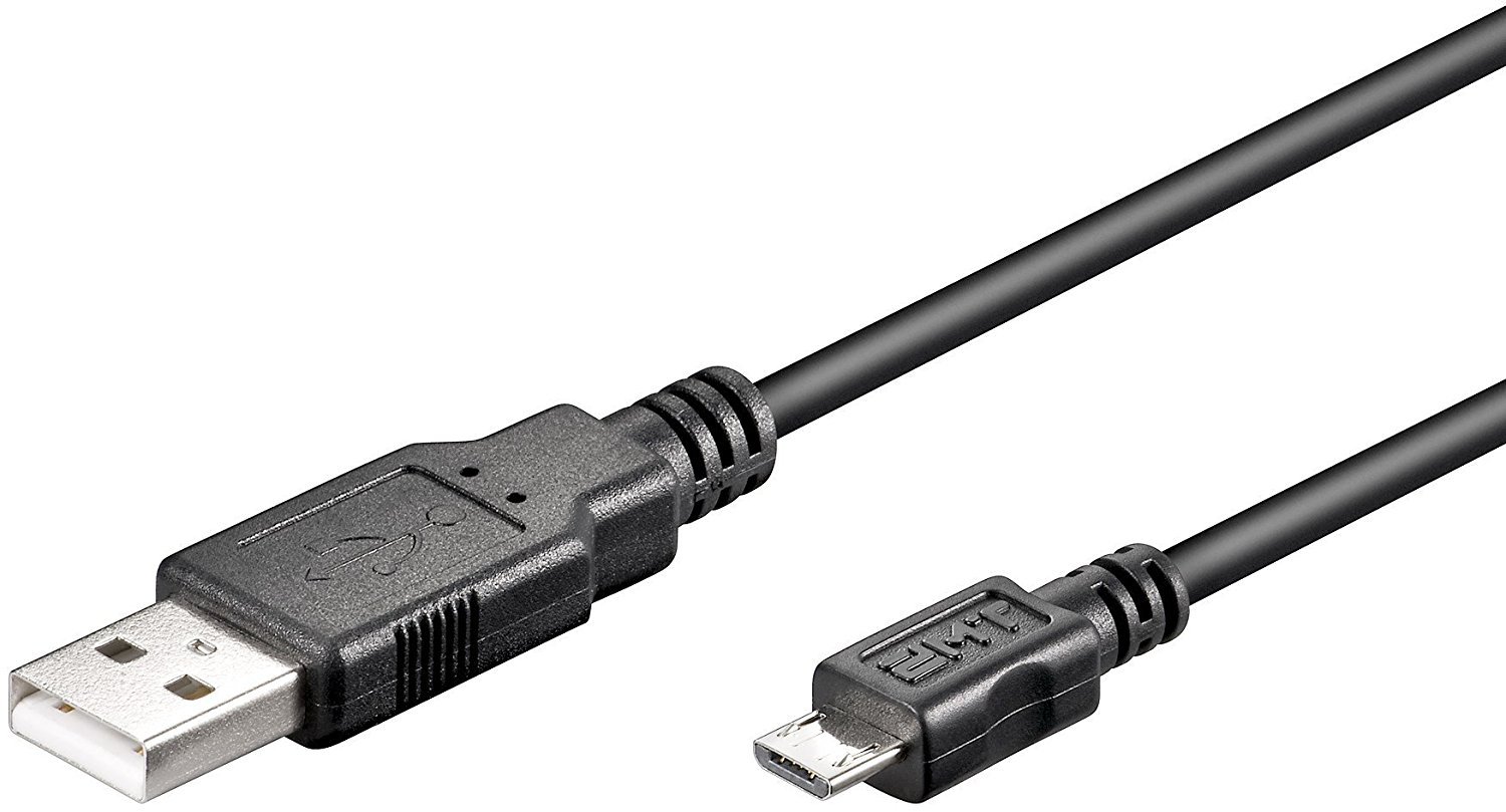 Goobay 95736 USB 2.0 Hi-Speed Cable, Black, 0.15m Length