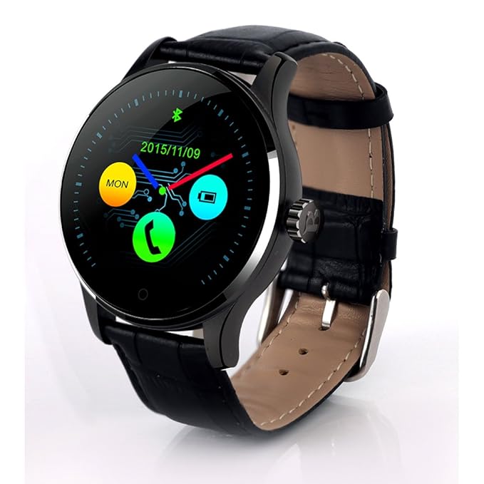 Monitor de ritmo cardíaco reloj inteligente, leelvis Bluetooth 4.0 ...