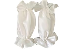 SAQULOPR Detachable Long Sleeves in Satin/Organza/Tulle/Chiffon for Women Wedding Dresses