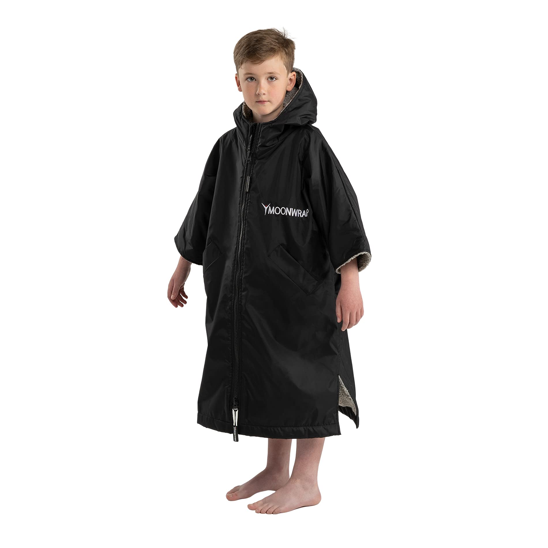 Frostfire Moonwrap Kids Waterproof Changing Robe (Small (Age 10-15), Black)