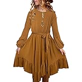 blibean Tween Girl Fashion Swing Dress Boho A-line Dresses Size 4-13 Years