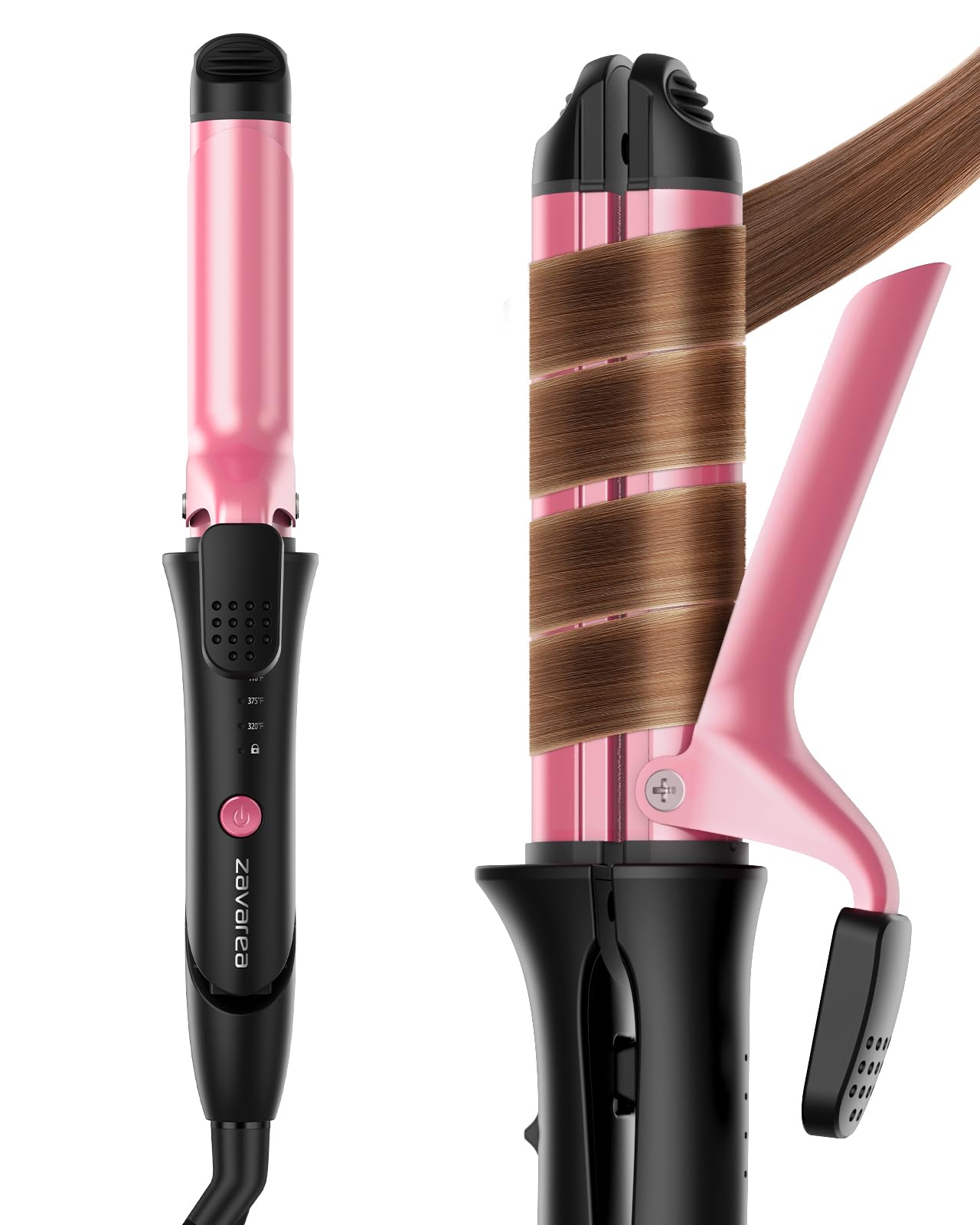 Photo 1 of 1 Inch Travel Curling Iron & Straightener: Dual Voltage Curling Iron, 2 in 1 for European Travel with 3 Temp Adjustments| Auto Shut-Off| Ceramic Coating
