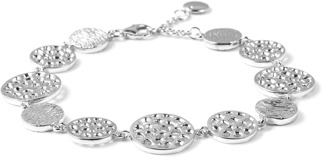 Shop LC Bracelet Rhodium Plated 925 Sterling Silver Costume Stylish