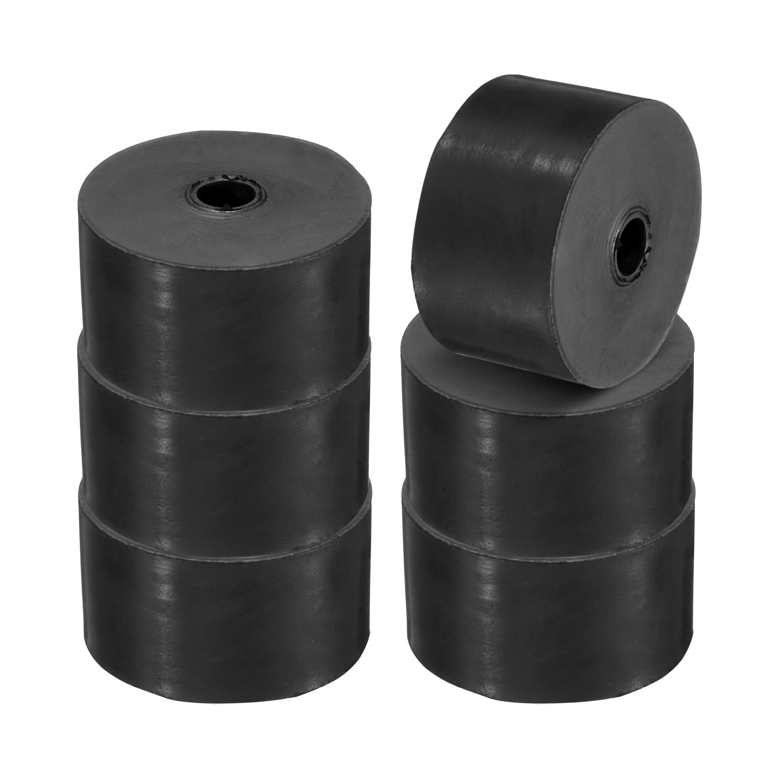 PATIKIL Multi Purpose Rubber Spacer, 6 Pcs 2"OD 0.39"ID 1.2"Thickness Neoprene Round Anti-Vibration Isolation Pads Isolator Rubber Bushings Spacer Washer for HVAC Bolts Car Accessories