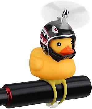 Amazon 自転車オートバイアヒルベル 車のサイクリングライト自転車スクイーズホーンベル かわいいヘルメットプロペラハンドルバーベルランプ自転車用ホーン子供幼児子供大人スポーツ屋外 Black Pandady バーエンド