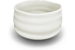 AIYICIII Ceramic Matcha Bowl, Handmade Japanese Green Tea Cup,Matcha Tea Whisk Bowl For Ceremony Chawan 500ml 17oz (White)