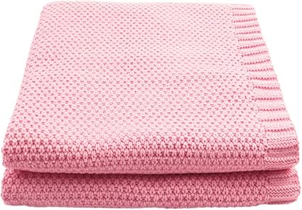 Vkty Manta De Punto Para Bebe Manta Para Bebe Recien Nacido Otono Invierno 100 X 80 Cm Manta Decorativa Para Sofa Manta Para Cochecito Color Rosa Amazon Es Bebe
