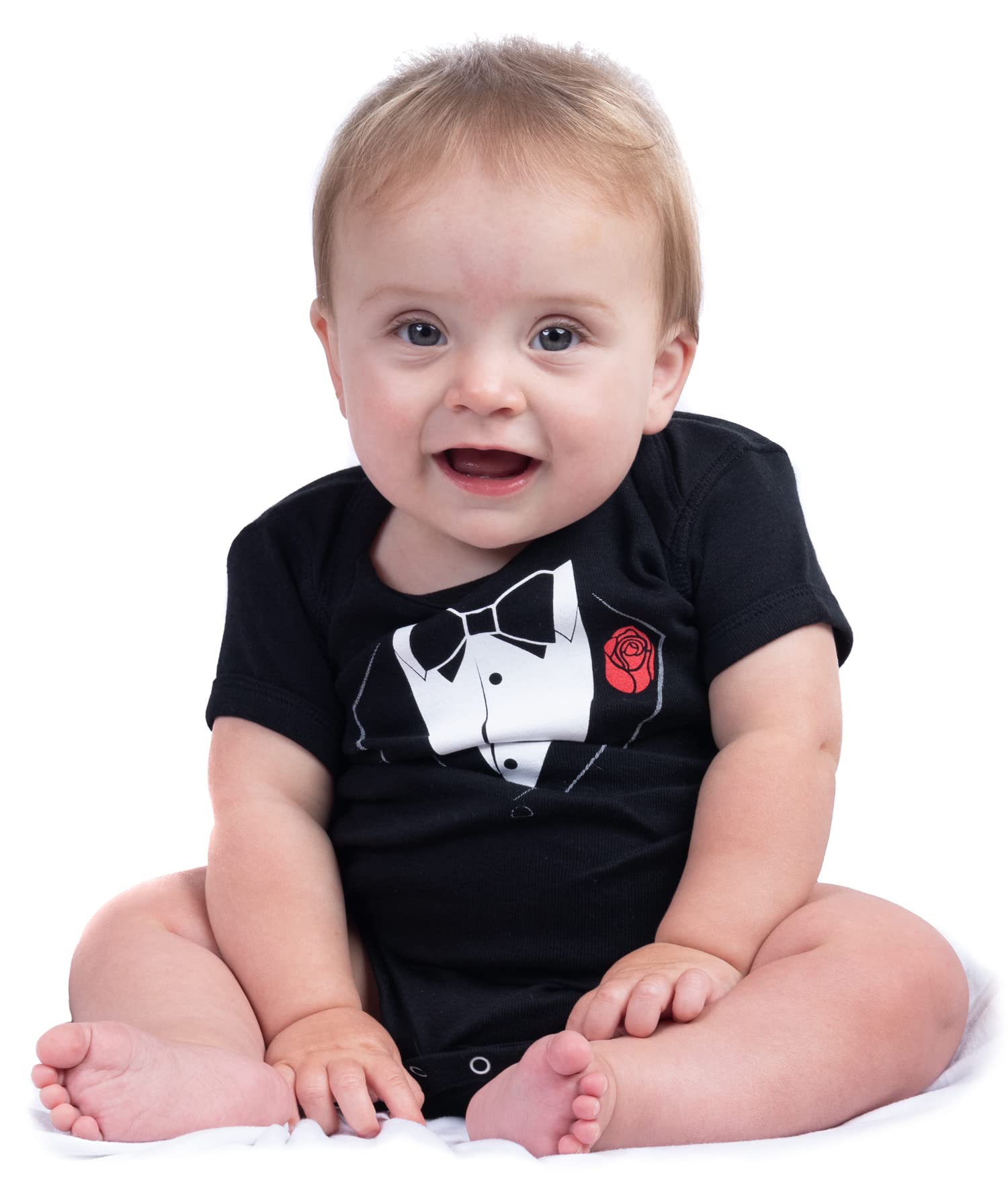 Ann Arbor T-shirt Co. Unisex Baby Tuxedo Funny Infant Humor One Piece