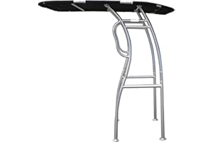 Dolphin T Tops Pro S2 T-TOP ✮ Folding Center Console Fishing Boat Tower Bimini Canopy, Marine Anodized Aluminum, Collapsible TTOP, Centre Fold Down Shade Roof