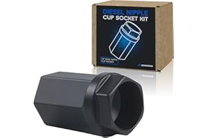 ACHILIOSON Diesel Nipple Cup Socket Kit High Pressure Oil Rail Ball Tube Repair with 1/2" Drive Socket for Ford 6.0L Diesel Engines 2003-2010