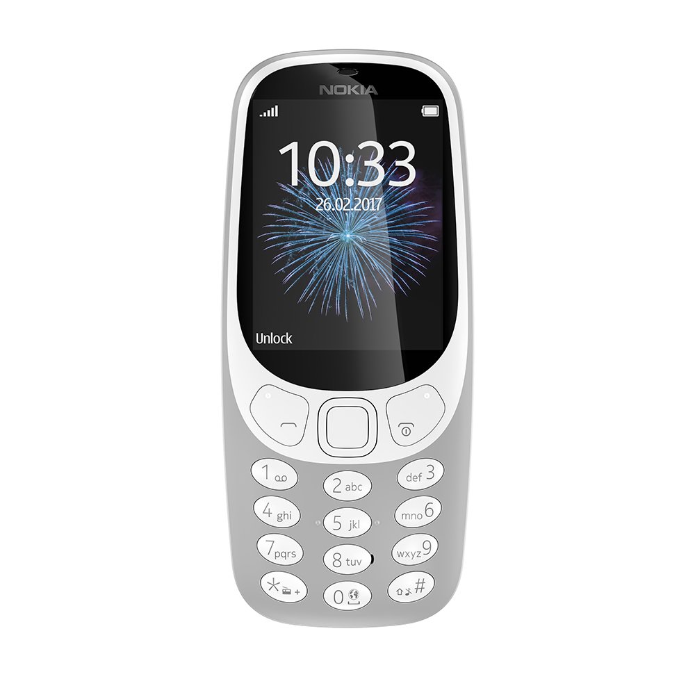 Nokia 3310 (2017) DualSIM 16MB Factory Unlocked 2G GSM phone (Grey