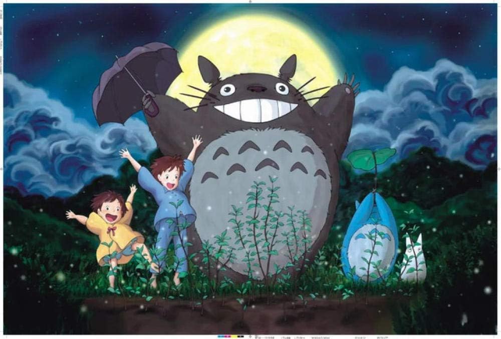 Spetich Jigsaw Puzzlesmy Neighbor Totoro 1000 Pieces Puzzle Cartoon Anime Wooden Puzzles 1000 Jigsaw Children Educational Toys-50*75Cm-1000 Piece Gifts For Woman/Man