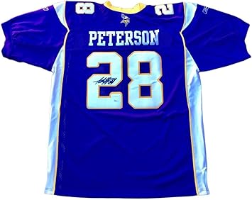 adrian peterson signed jersey