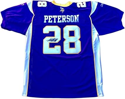 adrian peterson signed jersey
