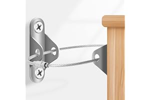 10 Pcs Furniture Anchors, Baby Proofing, Anti-Tip Metal Baby Furniture Straps, Baby Safety Wall Anchor, for Cabinet, Wardrobe