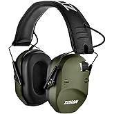 ZOHAN Electronic Shooting Ear Protection with 5X Sound Amplification & NRR 23dB for Huntng Gun Range