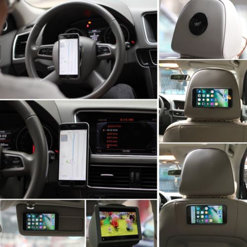 J.MOSUYA 4Pack Flourish Lama Multi Purpose Nano Gel Pads for Car Holder GPS Sticky Mat Cell