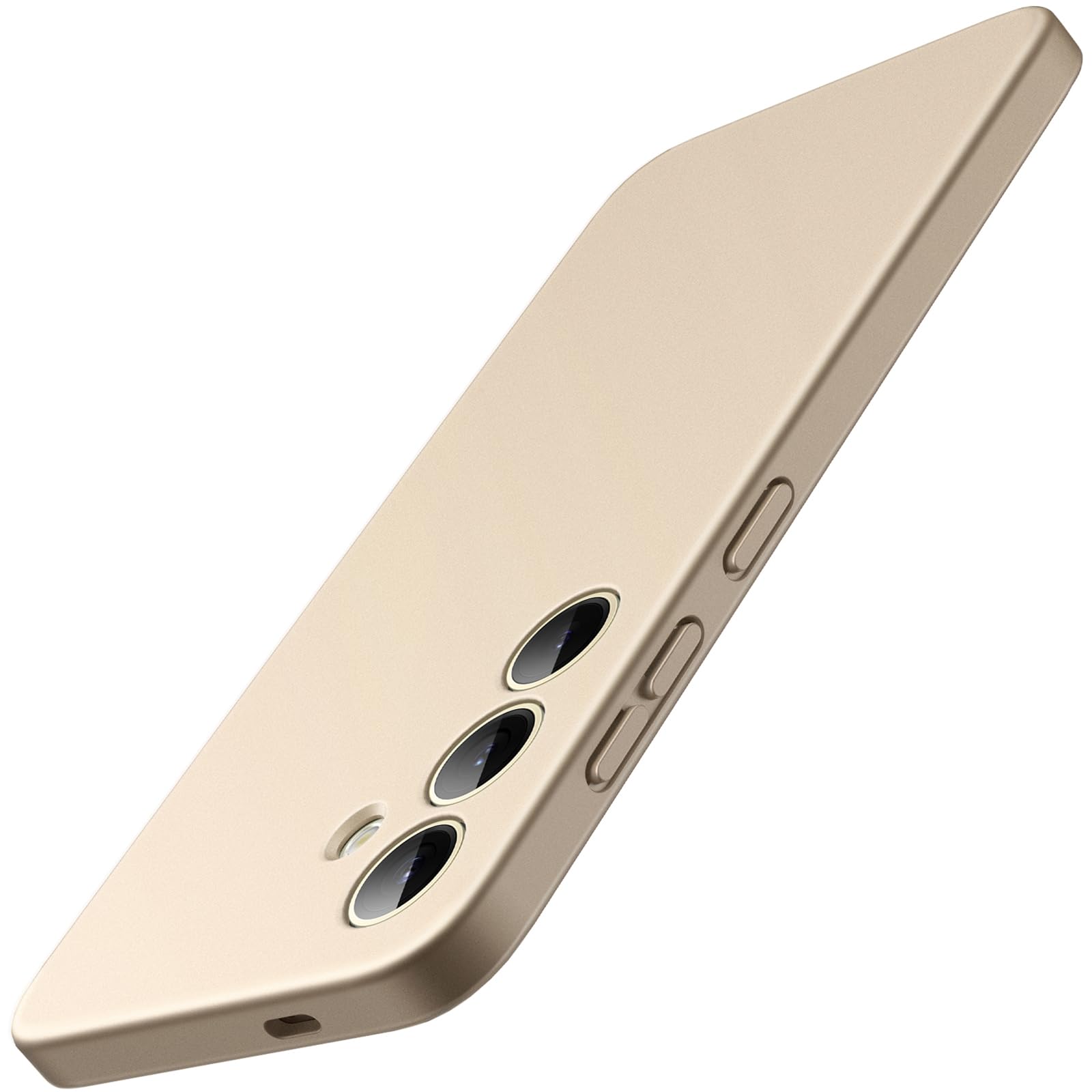 JETech Slim Fit Case for Samsung Galaxy S24 Plus 5G, Camera Lens Full Protection, Soft TPU Thin Protective Phone Cover with Matte Finish, Shockproof (Gold)