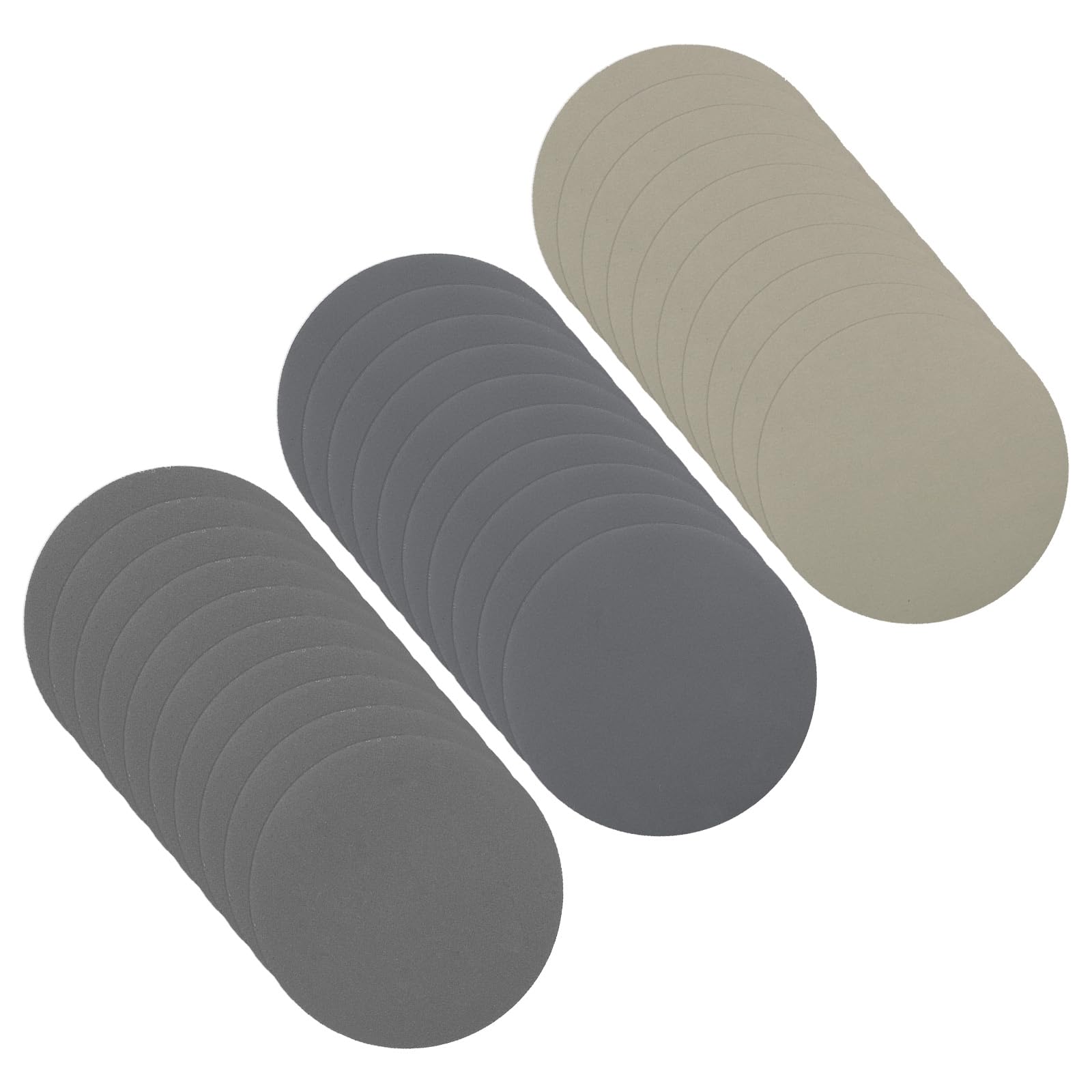CoCud Hook & Loop Sanding Disc, 2" Dia 1500/2500/4000 Assorted Grit, No Hole Wet Dry Orbital Sandpaper Silicon Carbide - (Applications: for Wood or Metal Polishing), 30-Pieces