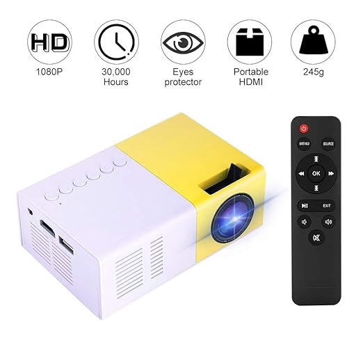 BNHBB Portátil Mini Proyector, Proyector De Bolsillo De Cine En ...