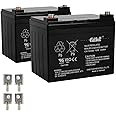 Casil 12V 33Ah Replacement Battery Compatible with Hoveround MPV1 MPV2 MPV3 MPV4 MPV5 Battery Jazzy 1103 45976 UB UPS12-150MR LC-LA1233P EP33-12 PR UPS12-150MR LC-LA1233P EP33-12 PRC1235 2 Pack
