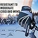 MATT SAGA Cycling Gloves Winter Full Finger Bike Bicycle Gloves Touch Screen Windproof Mountain Bike Road Bike Gloves Gel Padded Riding Driving Gloves for Men and Women Shock Absorbing Breathable