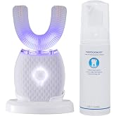 Martenit Ultrasonic Toothbrush for Adults Automatic Electric Toothbrush Portable Washable Soft Bristles 30s Automatic Timer Wireless Charging Dual-Use for Travel &amp; Home