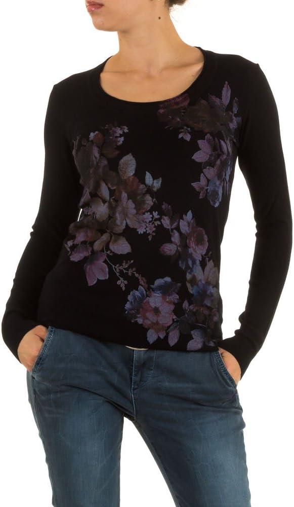 Women's Pullover Rinascimento Print fine knitted pink