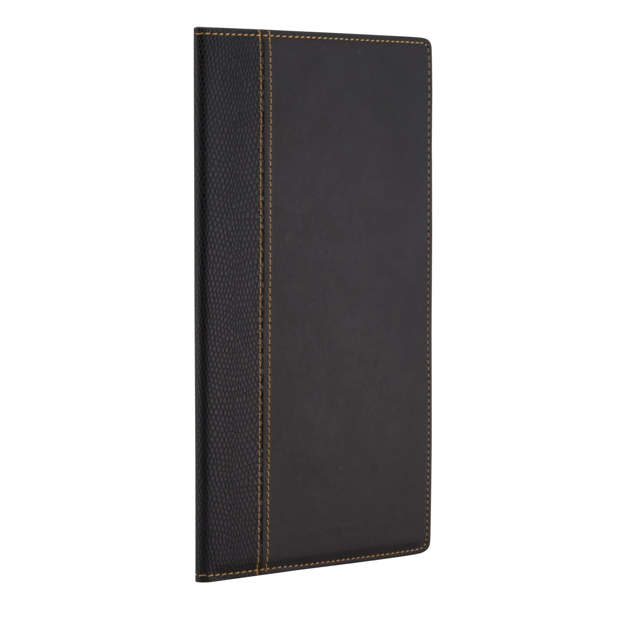 Securit Trendy Menu Range - Faux Leather Bill Presenter for Restaurants & Cafes with Inner Card Slot, Check Card Holder, Bill Book, Check Presenter - Black