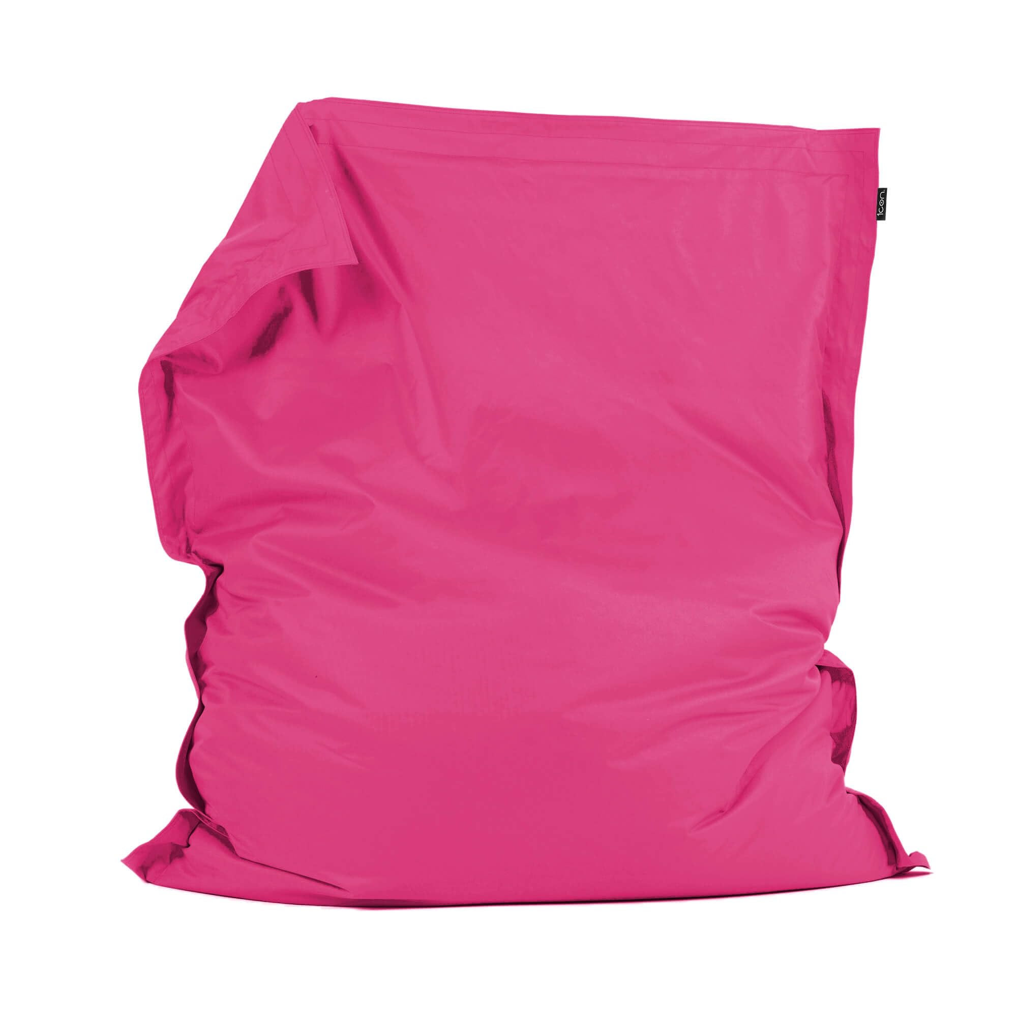 Bean Bag Bazaar Giant Bean Bag, Pink, Water Resistant Fabric, Floor Cushion, Beanbag for Indoor and Outdoor Use, Bean Bag with Filling Included, 180cm x 140cm, Gaming, Living Room, Garden