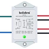 DPST 1NO 1NC 8Amp Power Relay Module, Briidea 24V AC/DC Power Relay Control Voltage, White